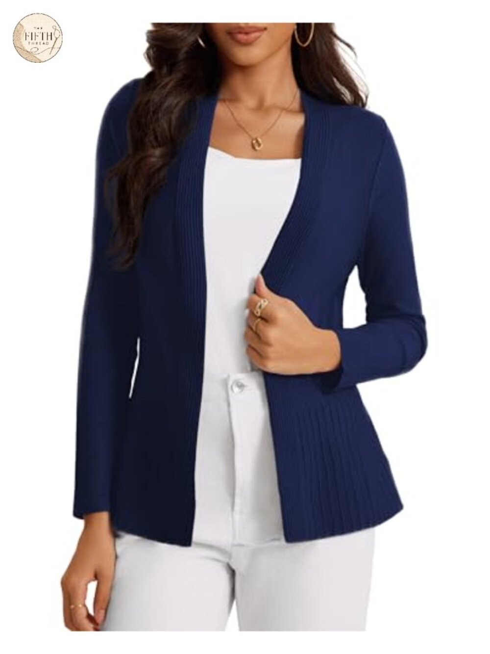 Lightweight Open Front Cardigan Sweater Women's Office Business Casual Long